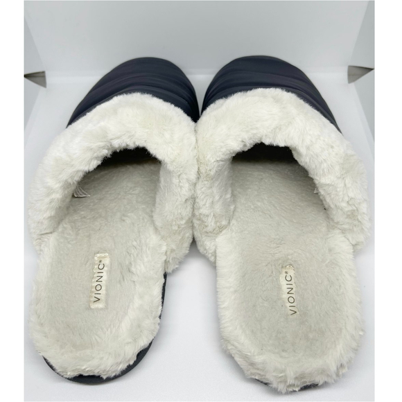 VIONIC Josephine Navy Blue Slipper - Picture 3 of 4